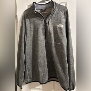 The North Face Men's 3/4 Zip Grey Pullover Size XL
